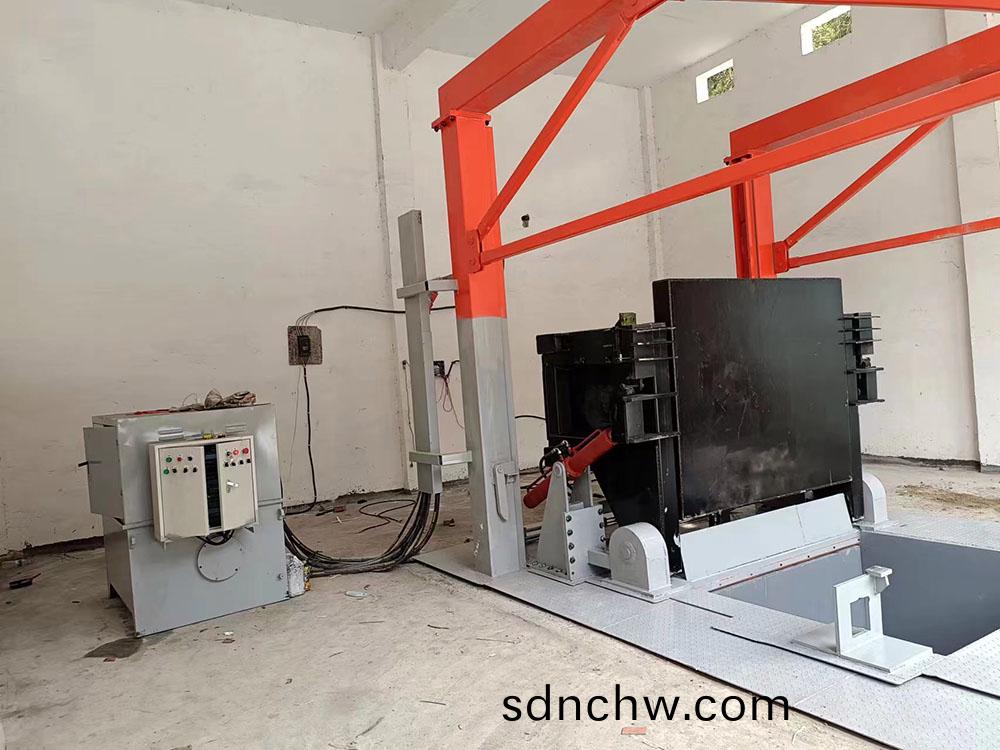 壓(ya)頭(tou)后繙(fan)垂(chui)直(zhi)式(shi)垃(la)圾中(zhong)轉(zhuan)站(zhan)